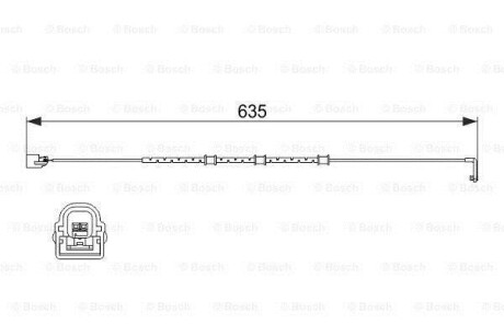 Датчик зносу гальмівних колодок BOSCH 1 987 474 515