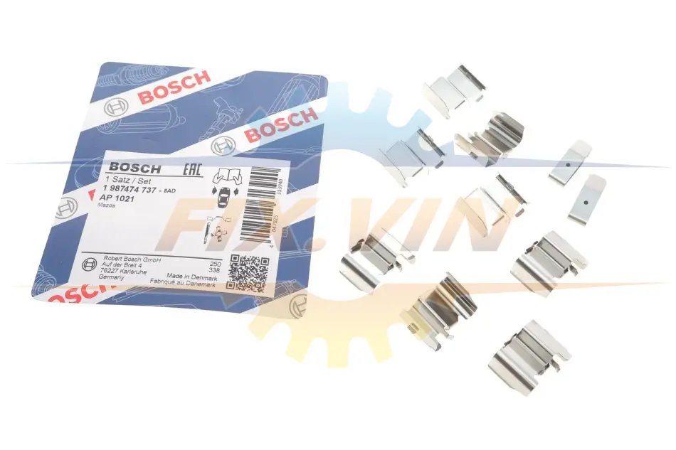 Монтажний к-кт гальмівних колодок BOSCH 1 987 474 737 (фото 1)