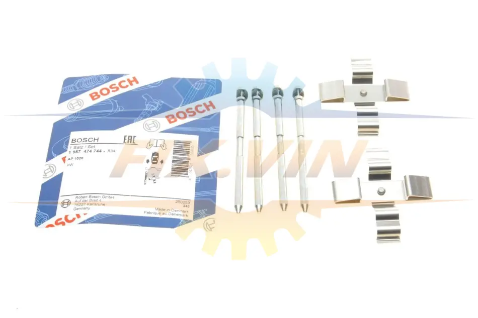 КМП гальм.колодок VW Touareg \'\'R 2,5-6,0 \'\'02-10 BOSCH 1 987 474 744 (фото 1)