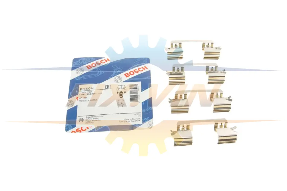 Планка супорта (переднього) притискна (к-кт) MB E-class (W211) 02-09 BOSCH 1 987 474 838 (фото 1)