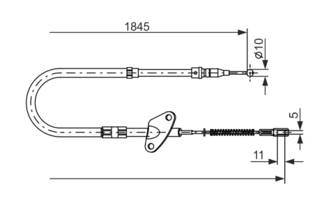 Трос BOSCH 1987477119