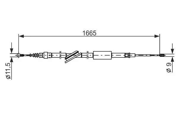 Трос BOSCH 1987477249 (фото 1)