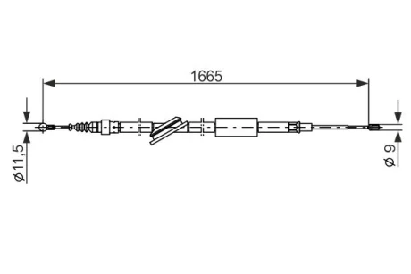 Трос BOSCH 1987477249