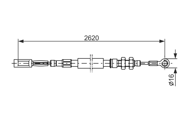 Трос BOSCH 1987477421 (фото 1)