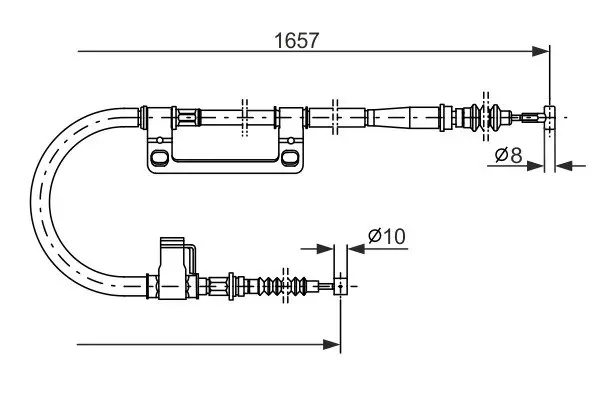 Трос BOSCH 1987477502 (фото 1)