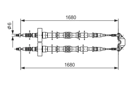 Трос BOSCH 1987477528