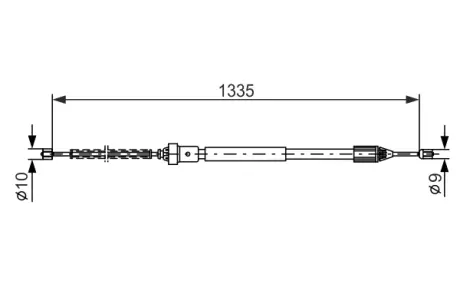 Трос ручного гальма BOSCH 1 987 477 783