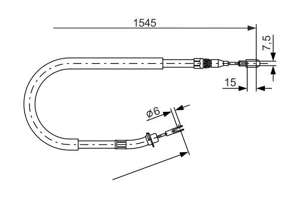 Трос BOSCH 1987477857 (фото 1)