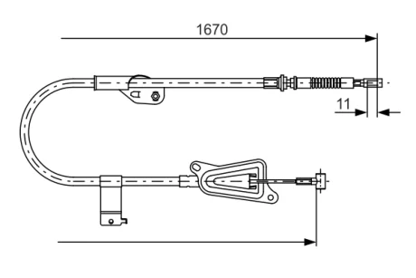 Трос BOSCH 1987477943