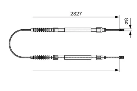 Трос BOSCH 1987482006