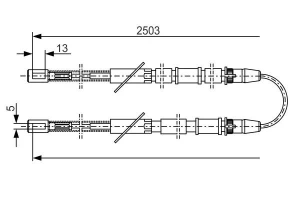 Трос BOSCH 1987482009 (фото 1)