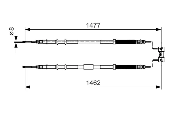 Трос BOSCH 1987482037 (фото 1)