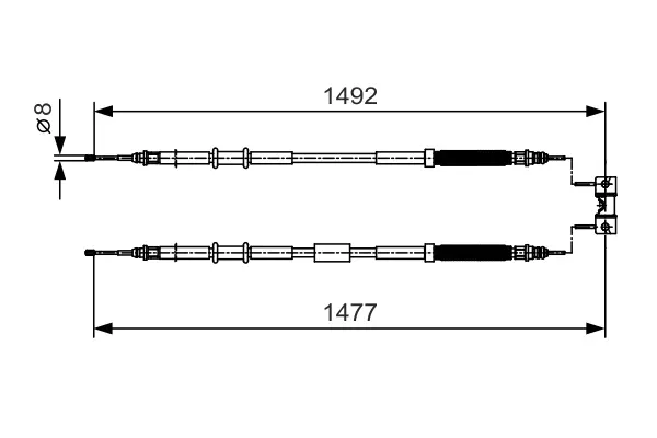 Трос BOSCH 1987482038 (фото 1)