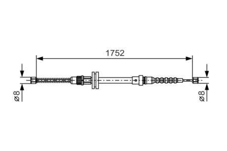 Трос BOSCH 1987482044