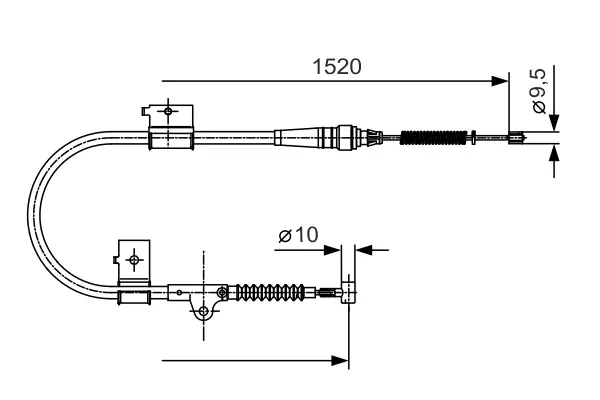 Трос BOSCH 1987482051 (фото 1)