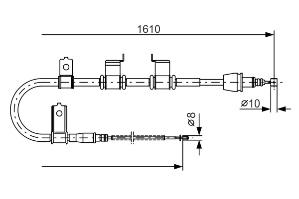 Трос BOSCH 1987482070 (фото 1)