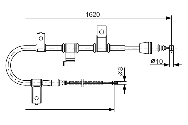 Трос BOSCH 1987482071 (фото 1)