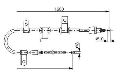 Трос BOSCH 1987482073