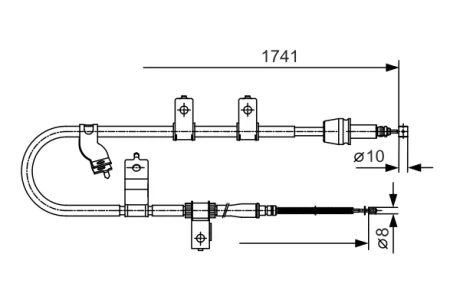 Трос BOSCH 1987482076