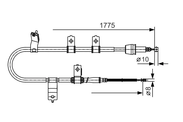 Трос BOSCH 1987482077 (фото 1)