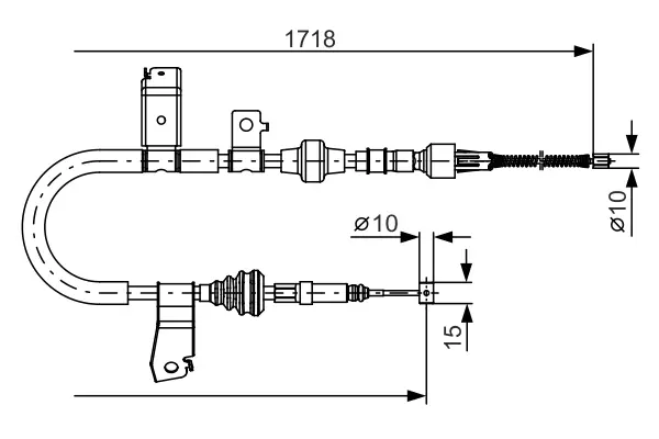 Трос BOSCH 1987482086 (фото 1)