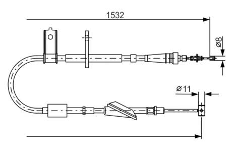 Трос BOSCH 1987482093