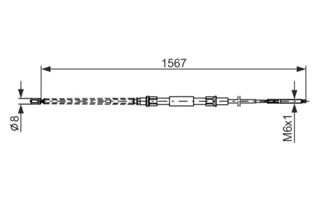 Трос BOSCH 1987482104