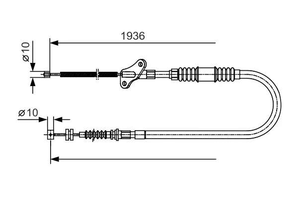 Трос BOSCH 1987482110 (фото 1)