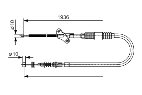 Трос BOSCH 1987482111