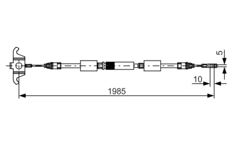 Кабель стоянкових гальм BOSCH 1987482128
