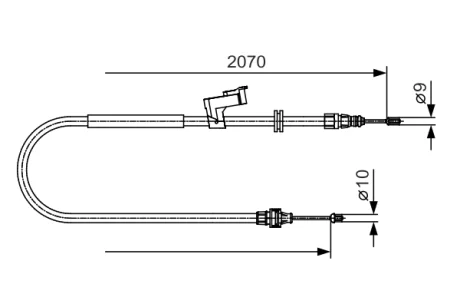 Трос BOSCH 1987482133