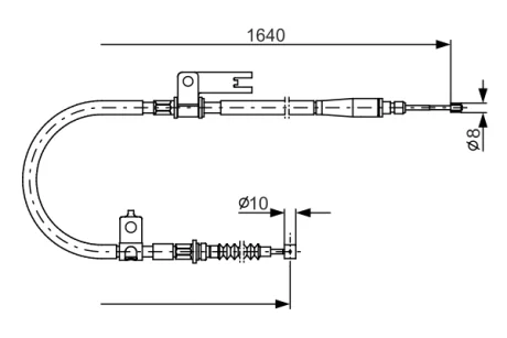 Трос BOSCH 1987482154