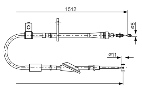 Трос BOSCH 1987482176