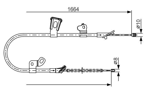 Трос BOSCH 1987482219 (фото 1)
