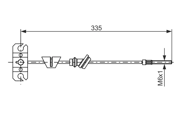 Трос BOSCH 1987482225 (фото 1)
