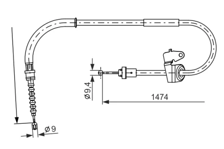 Трос BOSCH 1987482229