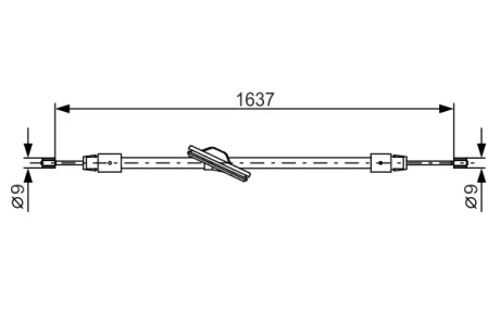 Трос BOSCH 1987482330