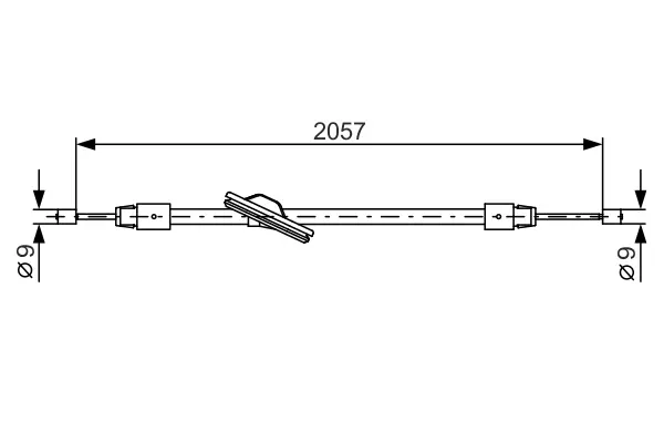 Трос BOSCH 1987482331 (фото 1)