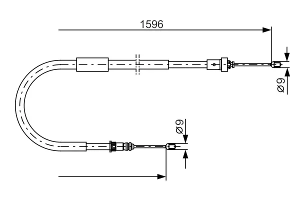 Трос BOSCH 1987482334 (фото 1)