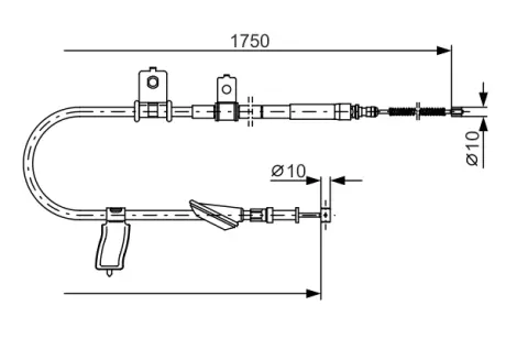 Кабель стоянкових гальм BOSCH 1987482351