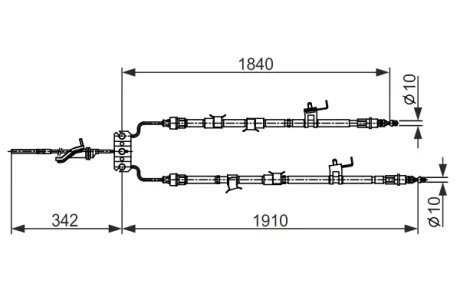Трос BOSCH 1987482420