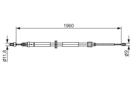 Трос BOSCH 1987482432