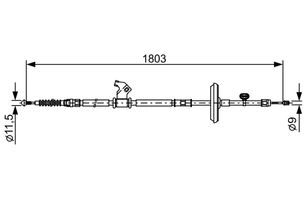 Трос BOSCH 1987482508 (фото 1)