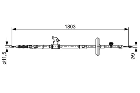Трос BOSCH 1987482508