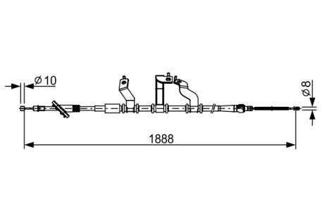 Трос BOSCH 1987482532
