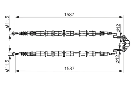 Трос BOSCH 1987482537
