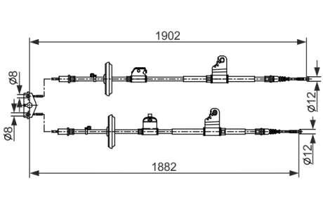 Трос BOSCH 1987482562