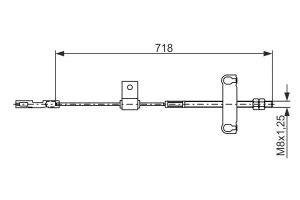 LINKA HAM. RЁCZ. FORD T. TRANSIT 2,0 DI 00-06 —RODKOWA BOSCH 1987482877 (фото 1)