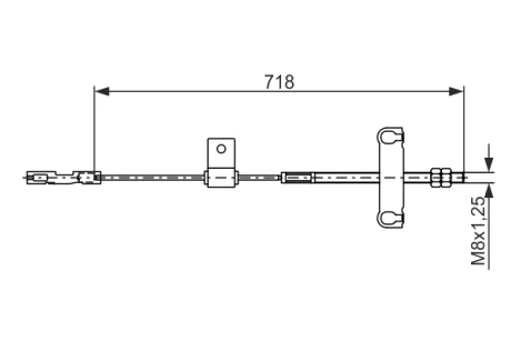 LINKA HAM. RЁCZ. FORD T. TRANSIT 2,0 DI 00-06 —RODKOWA BOSCH 1987482877
