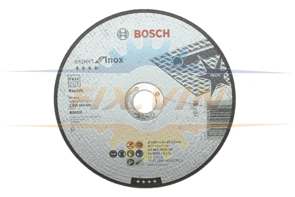 Круг відрізний 180x1.6x22,23 мм Expert for Inox BOSCH 2608603406 (фото 1)
